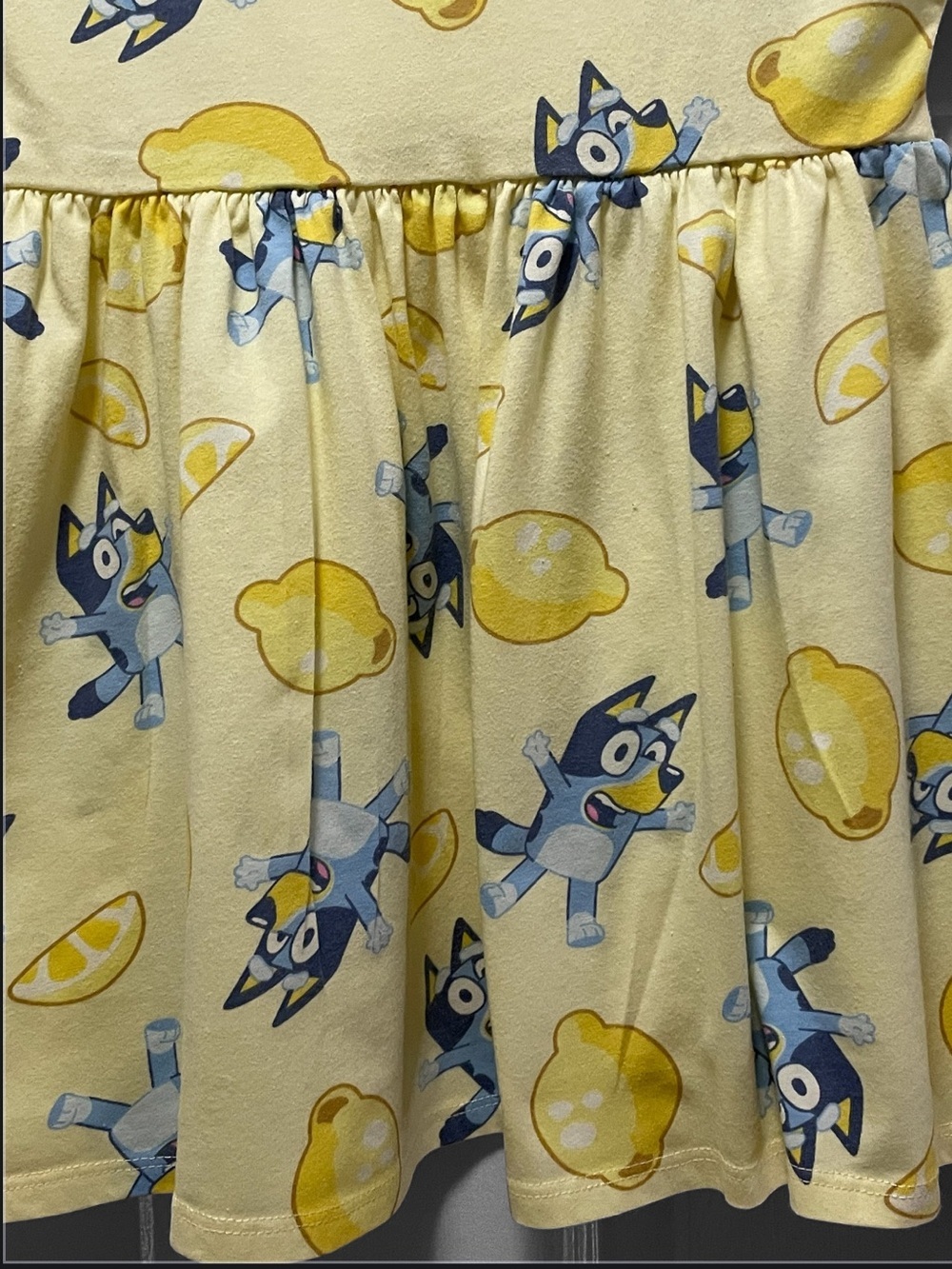 Bluey Yellow Casual Toddler Girl Dress - Picture 3 of 9